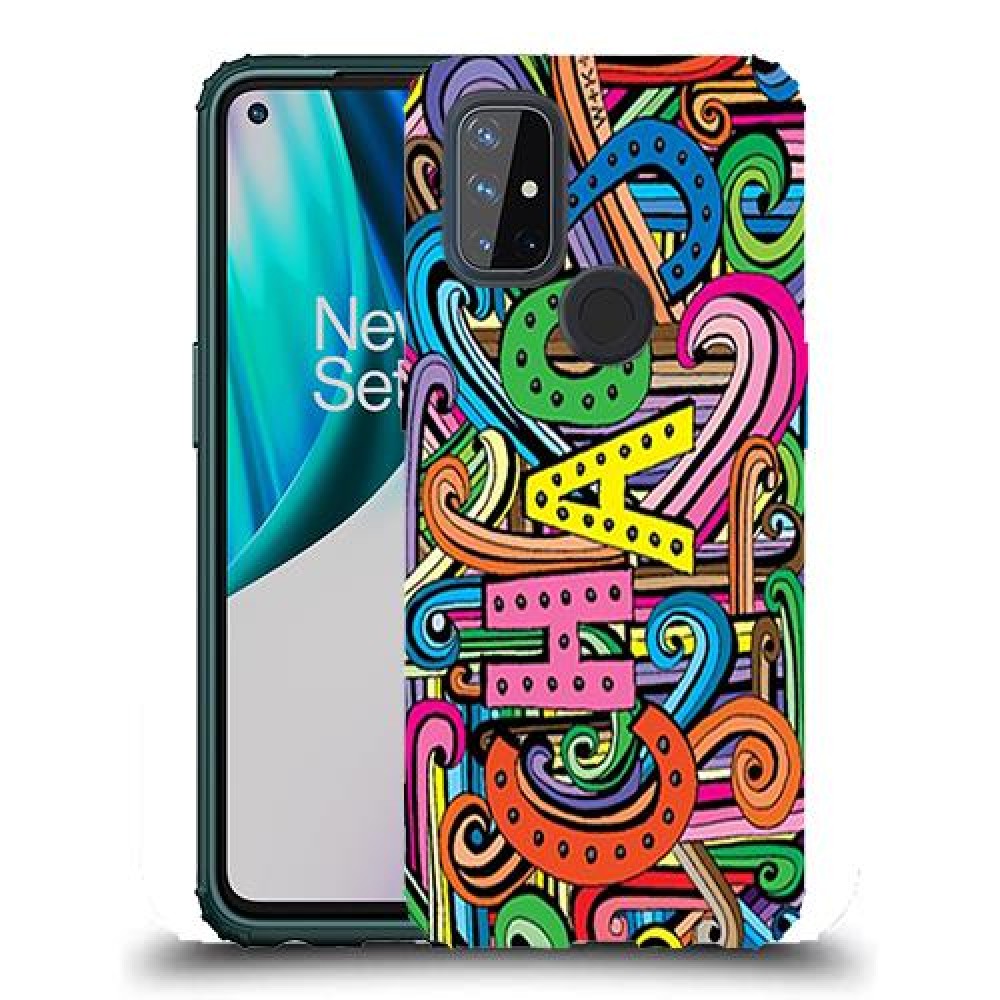 כיסוי מעוצב - כאוס צבעוני לדגם : OnePlus Nord N10 5G מותג : סקרין מובייל