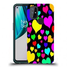 כיסוי מעוצב - לבבות צבעוניים לדגם : OnePlus Nord N10 5G מותג : סקרין מובייל