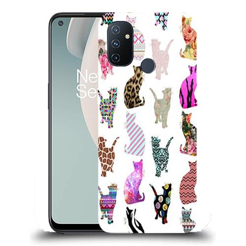 כיסוי מעוצב - חתולים צבעוניים לדגם : OnePlus Nord N100 מותג : סקרין מובייל