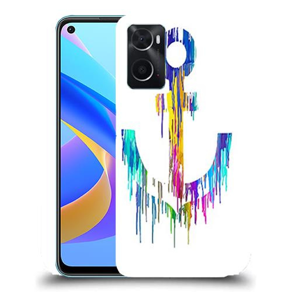 כיסוי מעוצב - עוגנים בצבע בוכה לדגם : Oppo A36 מותג : סקרין מובייל