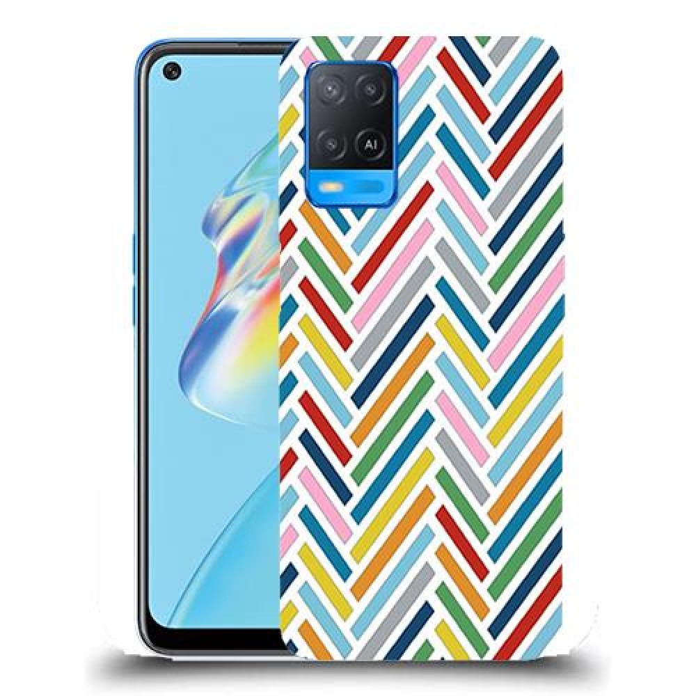 כיסוי מעוצב - צבע זיג-זגס לדגם : Oppo A54 מותג : סקרין מובייל