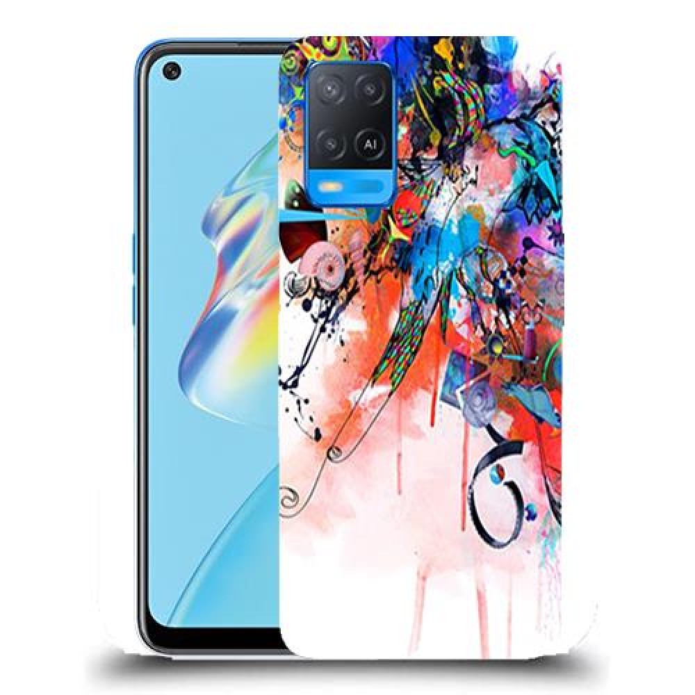 כיסוי מעוצב - זר צבעוני לדגם : Oppo A54 מותג : סקרין מובייל