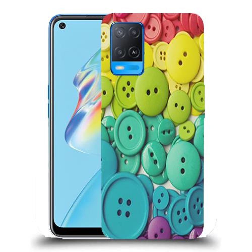 כיסוי מעוצב - כפתורים צבעוניים לדגם : Oppo A54 מותג : סקרין מובייל