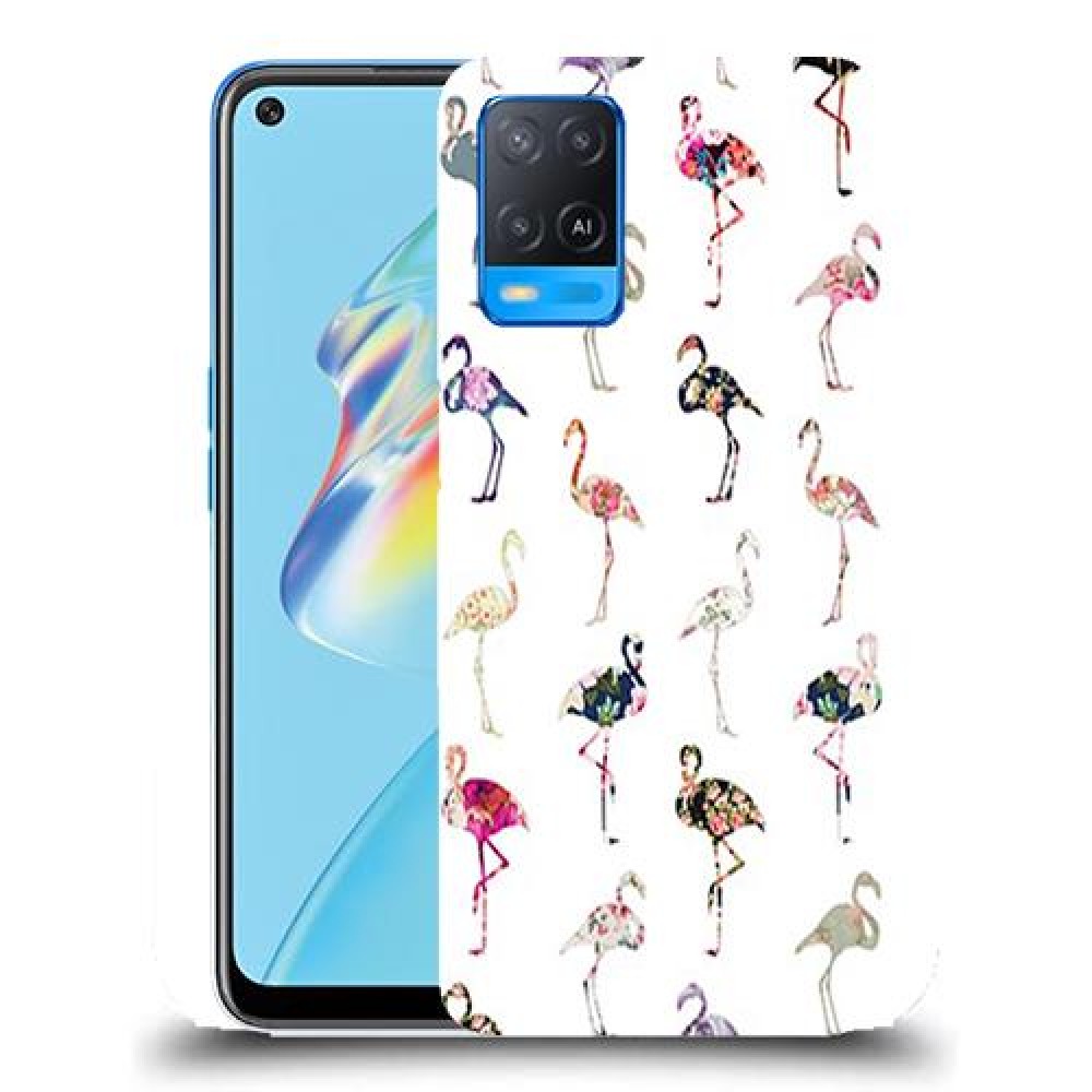כיסוי מעוצב - פלמינגו צבעוניים לדגם : Oppo A54 מותג : סקרין מובייל