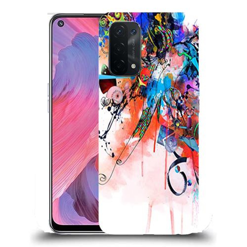 כיסוי מעוצב - זר צבעוני לדגם : Oppo A74 5G מותג : סקרין מובייל
