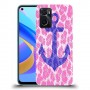 כיסוי מעוצב - עוגן בנמר ורוד לדגם : Oppo A76 מותג : סקרין מובייל
