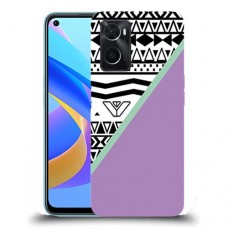 כיסוי מעוצב - גיאומטריה בשחור-לבן לדגם : Oppo A76 מותג : סקרין מובייל