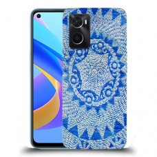 כיסוי מעוצב - מנדלה כחולה לדגם : Oppo A76 מותג : סקרין מובייל