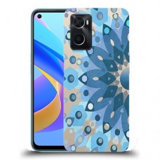 כיסוי מעוצב - פרח כחול לדגם : Oppo A76 מותג : סקרין מובייל