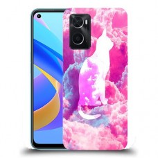 כיסוי מעוצב - חתול בעננים ורודים לדגם : Oppo A76 מותג : סקרין מובייל