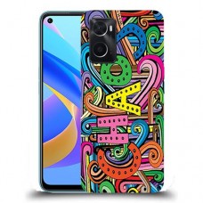 כיסוי מעוצב - כאוס צבעוני לדגם : Oppo A76 מותג : סקרין מובייל