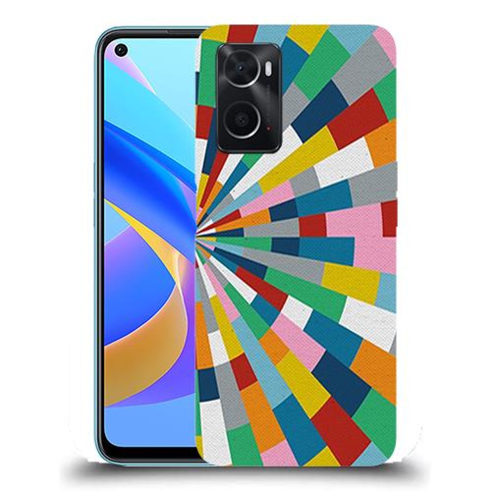 כיסוי מעוצב - קלידוסקופ צבעוני לדגם : Oppo A76 מותג : סקרין מובייל