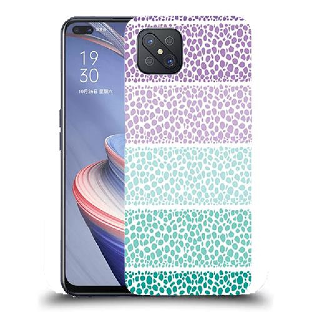כיסוי מעוצב - נקודות צבעוניות לדגם : Oppo A92s מותג : סקרין מובייל