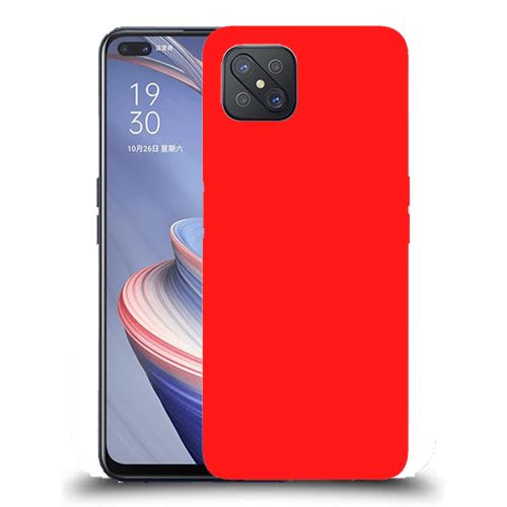 כיסוי בצבע -אָדוֹם לדגם : Oppo A92s מותג : סקרין מובייל