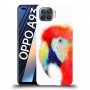 כיסוי מעוצב - תוכי Aquarelle לדגם : Oppo A93 מותג : סקרין מובייל