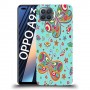כיסוי מעוצב - פרפרים על כחול לדגם : Oppo A93 מותג : סקרין מובייל