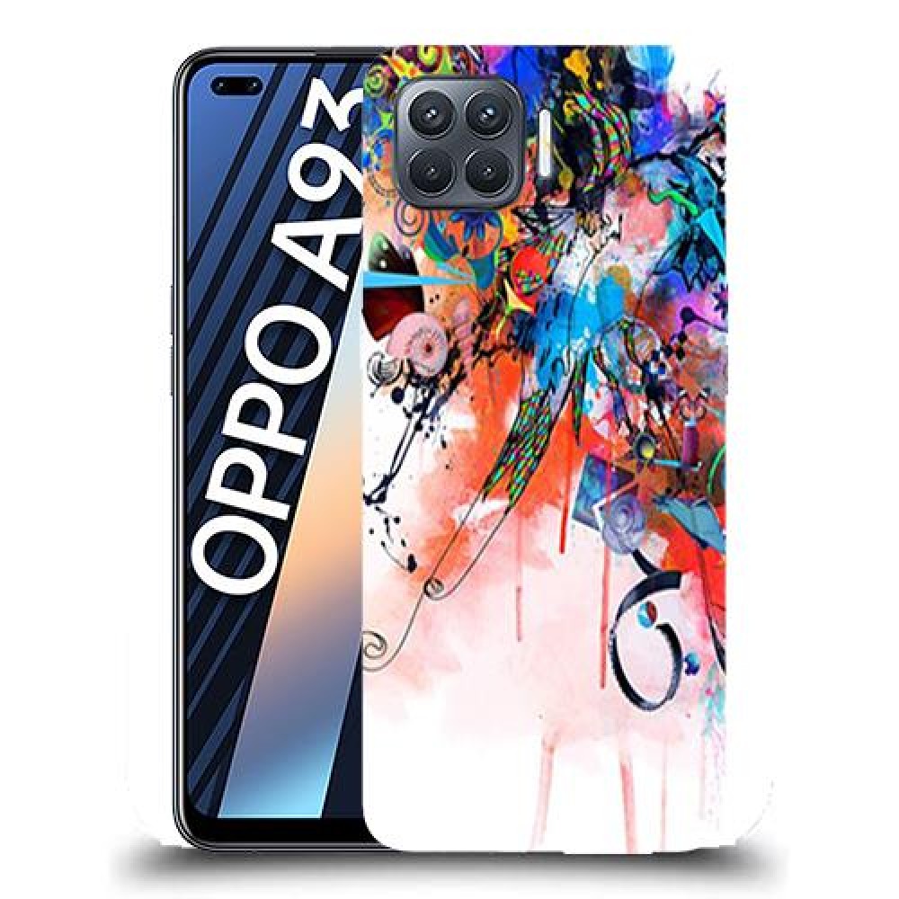 כיסוי מעוצב - זר צבעוני לדגם : Oppo A93 מותג : סקרין מובייל