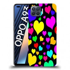 כיסוי מעוצב - לבבות צבעוניים לדגם : Oppo A93 מותג : סקרין מובייל