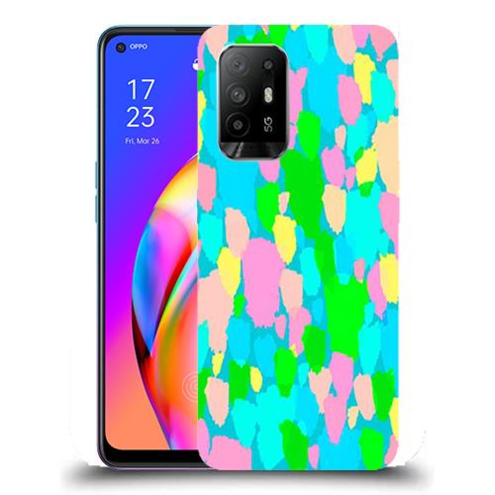 כיסוי מעוצב - צבעים אקרילים לדגם : Oppo A94 5G מותג : סקרין מובייל