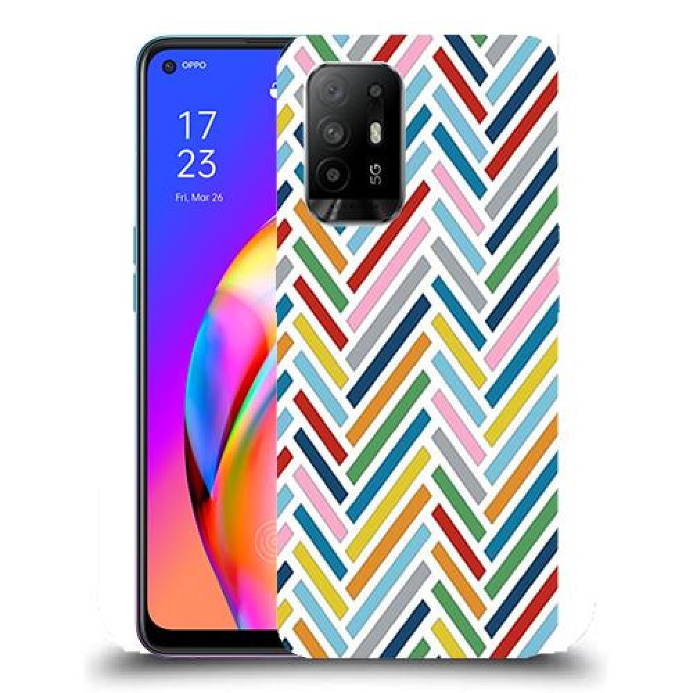 כיסוי מעוצב - צבע זיג-זגס לדגם : Oppo A94 5G מותג : סקרין מובייל
