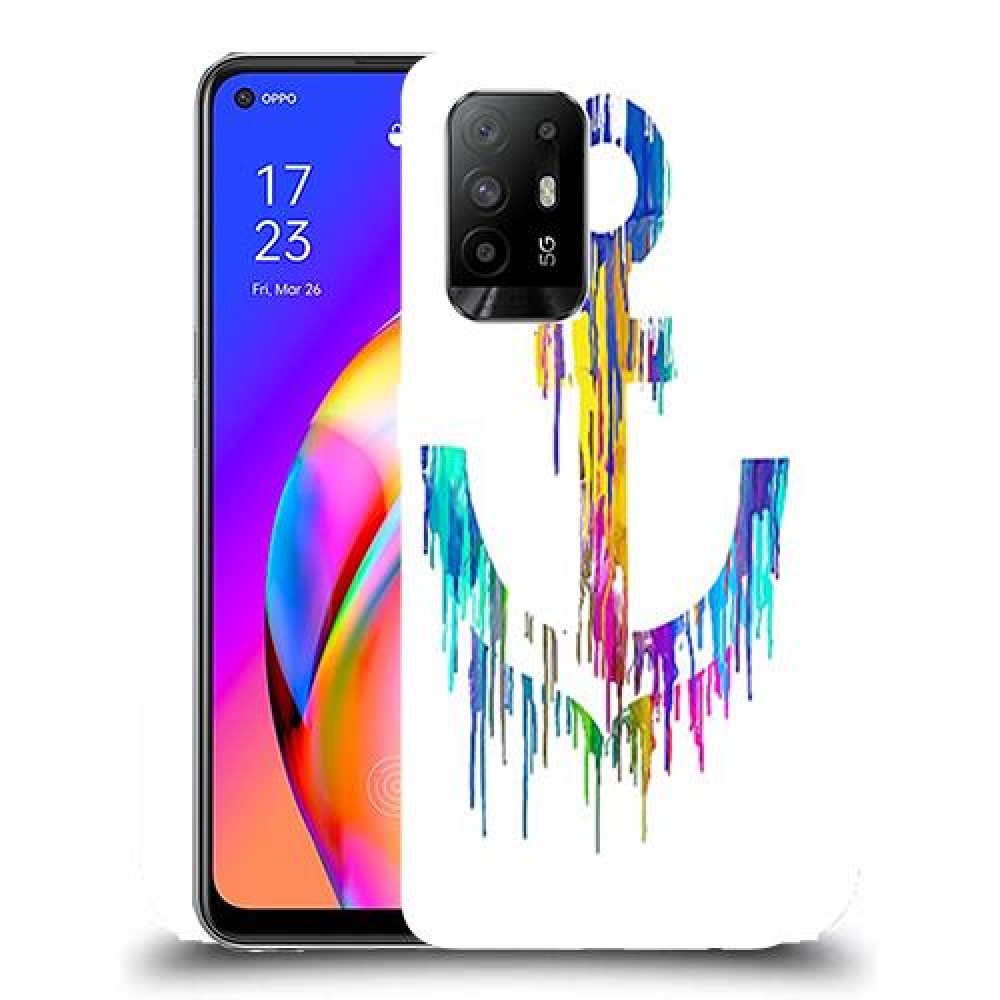 כיסוי מעוצב - עוגנים בצבע בוכה לדגם : Oppo F19 Pro+ 5G מותג : סקרין מובייל