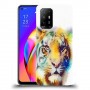 כיסוי מעוצב - אקוורל טייגר לדגם : Oppo F19 Pro+ 5G מותג : סקרין מובייל