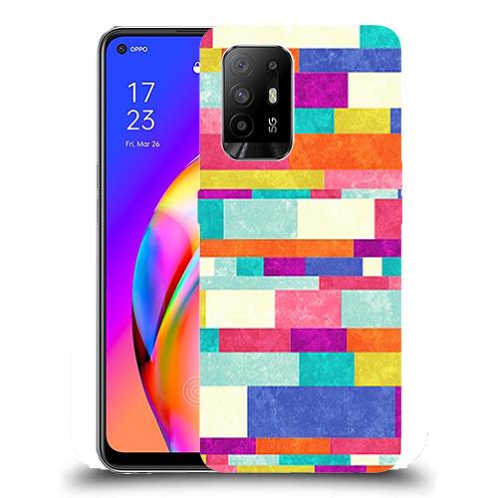 כיסוי מעוצב - לבנים צבעוניות לדגם : Oppo F19 Pro+ 5G מותג : סקרין מובייל