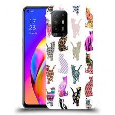 כיסוי מעוצב - חתולים צבעוניים לדגם : Oppo F19 Pro+ 5G מותג : סקרין מובייל