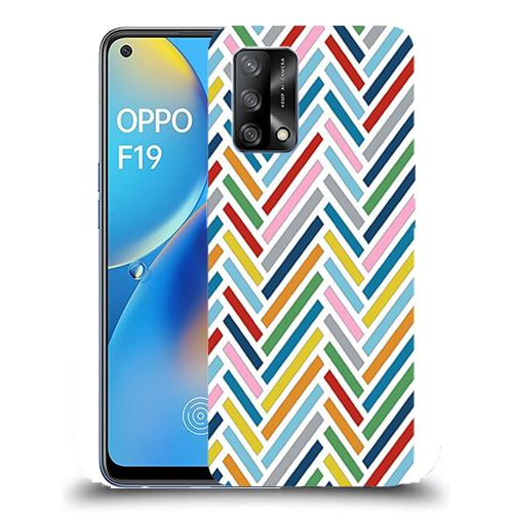 כיסוי מעוצב - צבע זיג-זגס לדגם : Oppo F19 מותג : סקרין מובייל