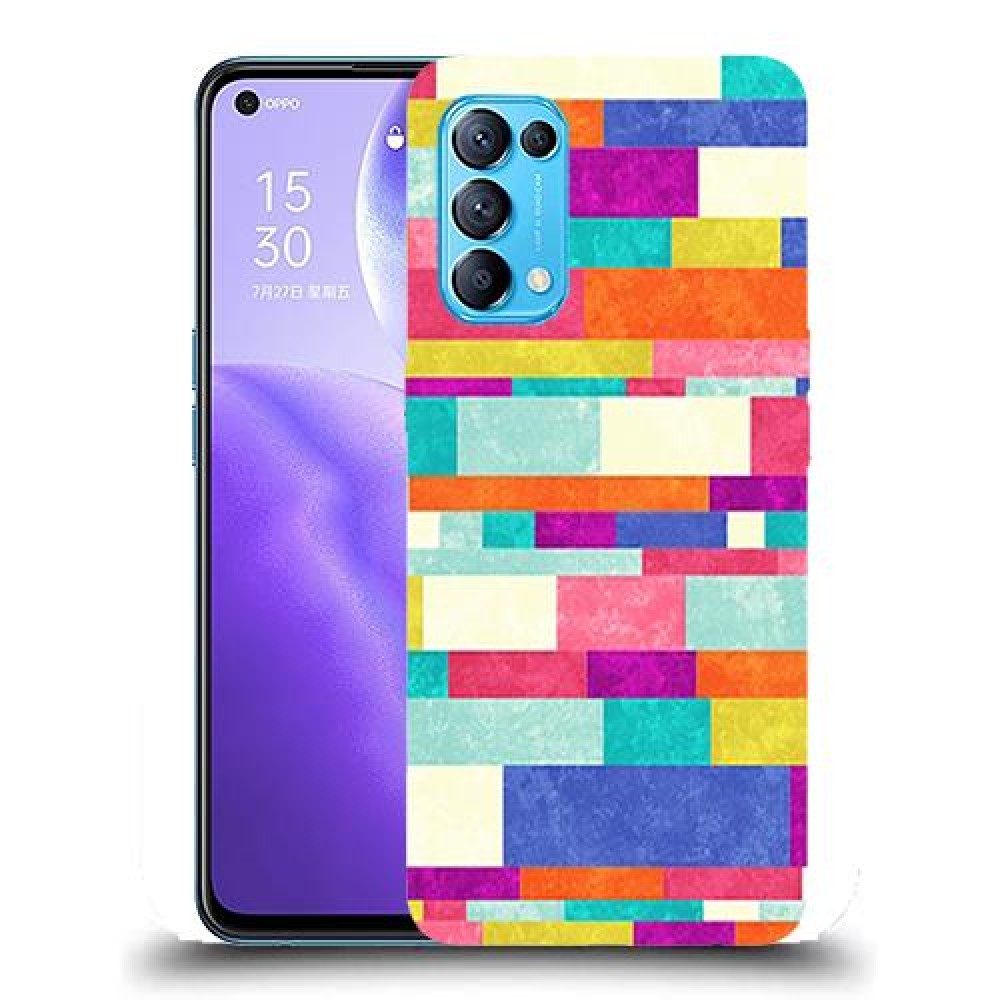כיסוי מעוצב - לבנים צבעוניות לדגם : Oppo Find X3 Lite מותג : סקרין מובייל