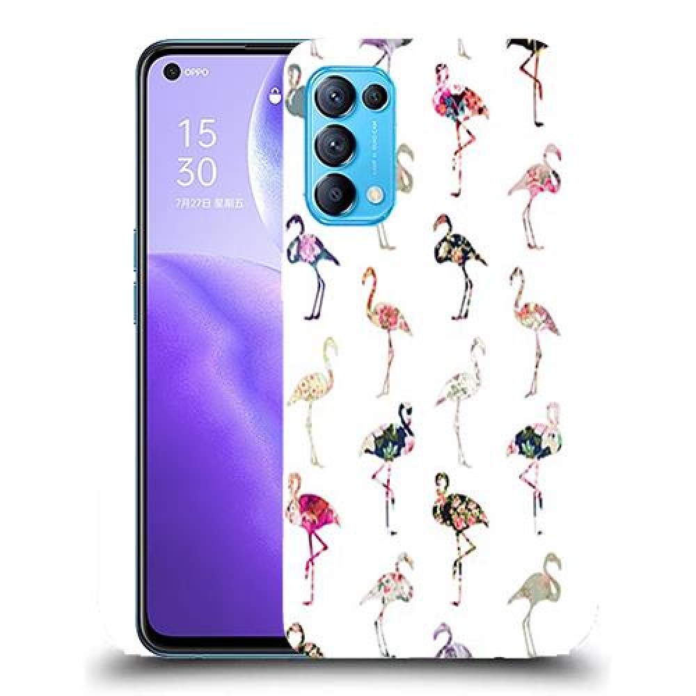 כיסוי מעוצב - פלמינגו צבעוניים לדגם : Oppo Find X3 Lite מותג : סקרין מובייל