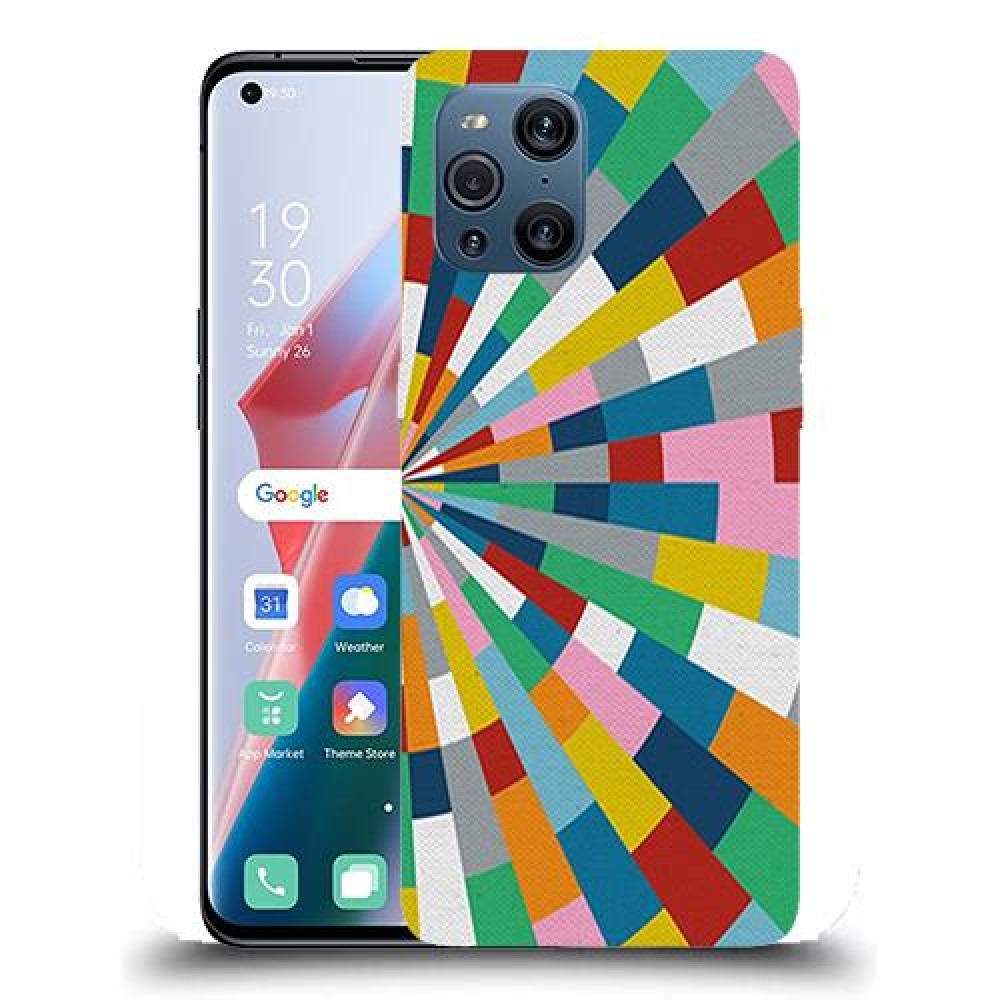 כיסוי מעוצב - קלידוסקופ צבעוני לדגם : Oppo Find X3 Pro מותג : סקרין מובייל