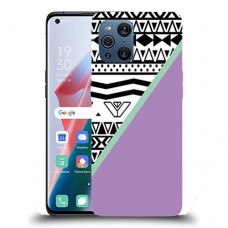כיסוי מעוצב - גיאומטריה בשחור-לבן לדגם : Oppo Find X3 מותג : סקרין מובייל