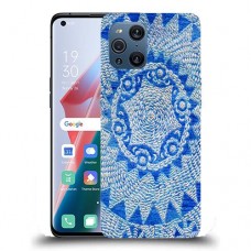 כיסוי מעוצב - מנדלה כחולה לדגם : Oppo Find X3 מותג : סקרין מובייל