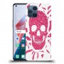 כיסוי מעוצב - בורדו סקול לדגם : Oppo Find X3 מותג : סקרין מובייל
