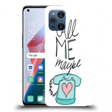 כיסוי מעוצב - תתקשר אלי אולי לדגם : Oppo Find X3 מותג : סקרין מובייל
