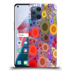 כיסוי מעוצב - הפשטת מעגל לדגם : Oppo Find X3 מותג : סקרין מובייל