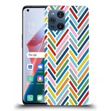 כיסוי מעוצב - צבע זיג-זגס לדגם : Oppo Find X3 מותג : סקרין מובייל
