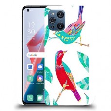 כיסוי מעוצב - ציפורים צבעוניות לדגם : Oppo Find X3 מותג : סקרין מובייל