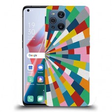 כיסוי מעוצב - קלידוסקופ צבעוני לדגם : Oppo Find X3 מותג : סקרין מובייל