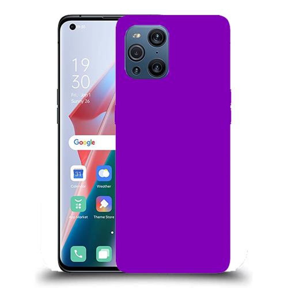 כיסוי בצבע -סָגוֹל לדגם : Oppo Find X3 מותג : סקרין מובייל