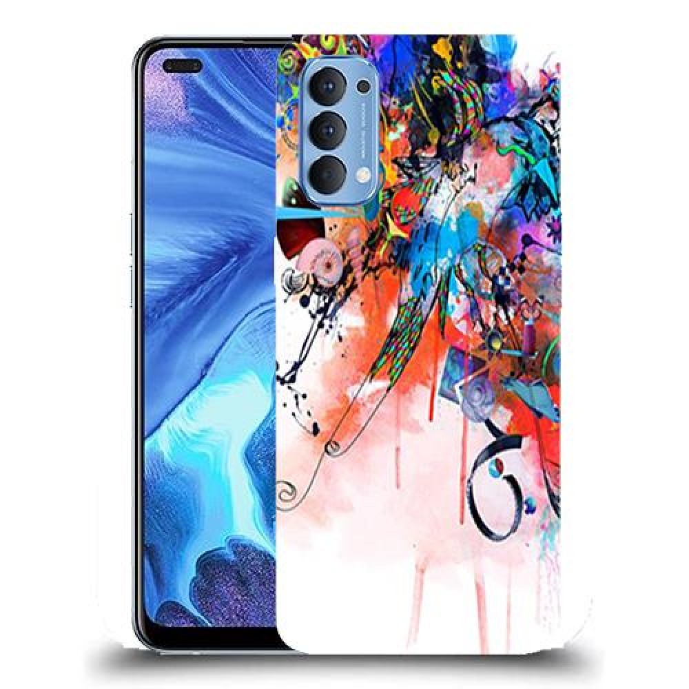 כיסוי מעוצב - זר צבעוני לדגם : Oppo Reno4 5G מותג : סקרין מובייל