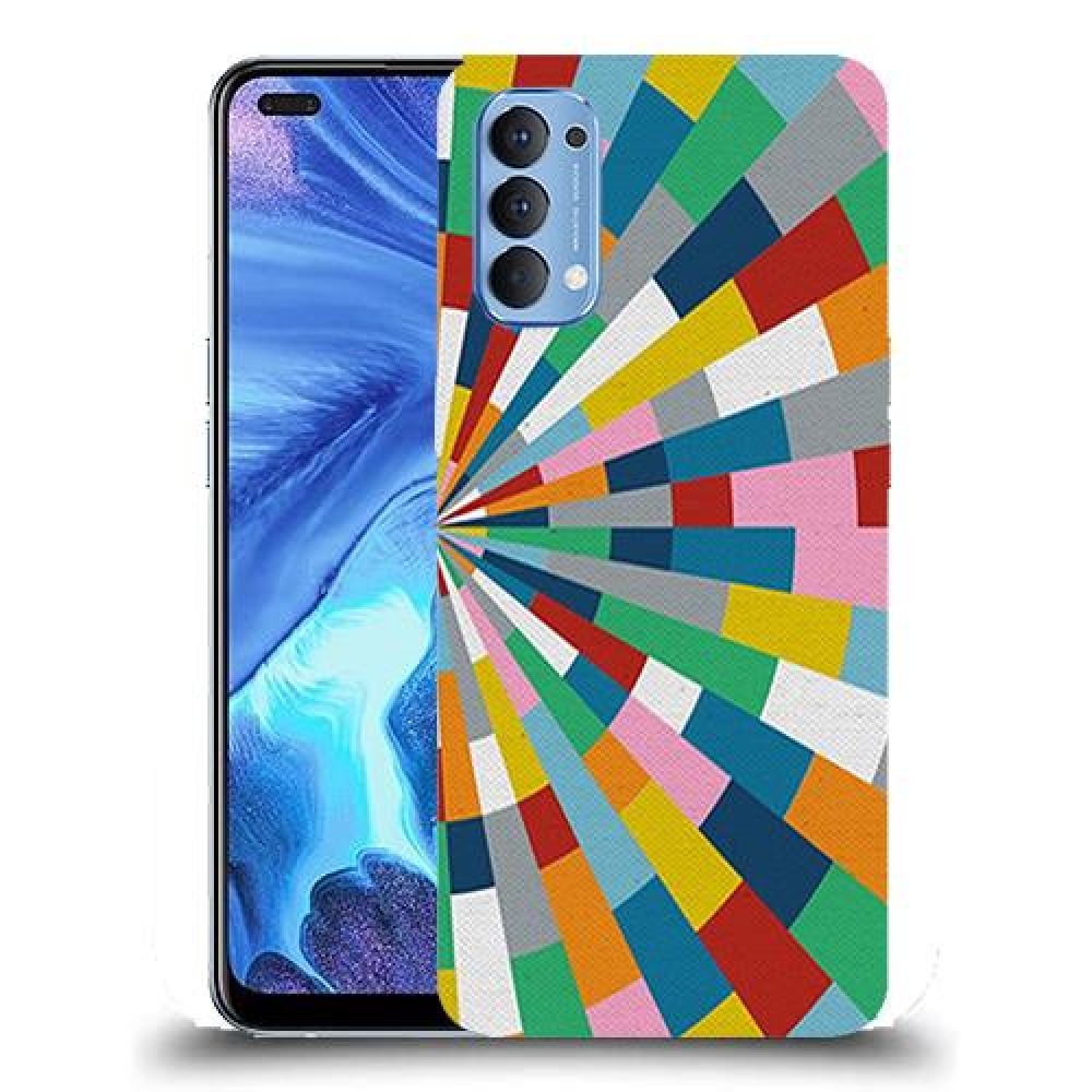 כיסוי מעוצב - קלידוסקופ צבעוני לדגם : Oppo Reno4 5G מותג : סקרין מובייל
