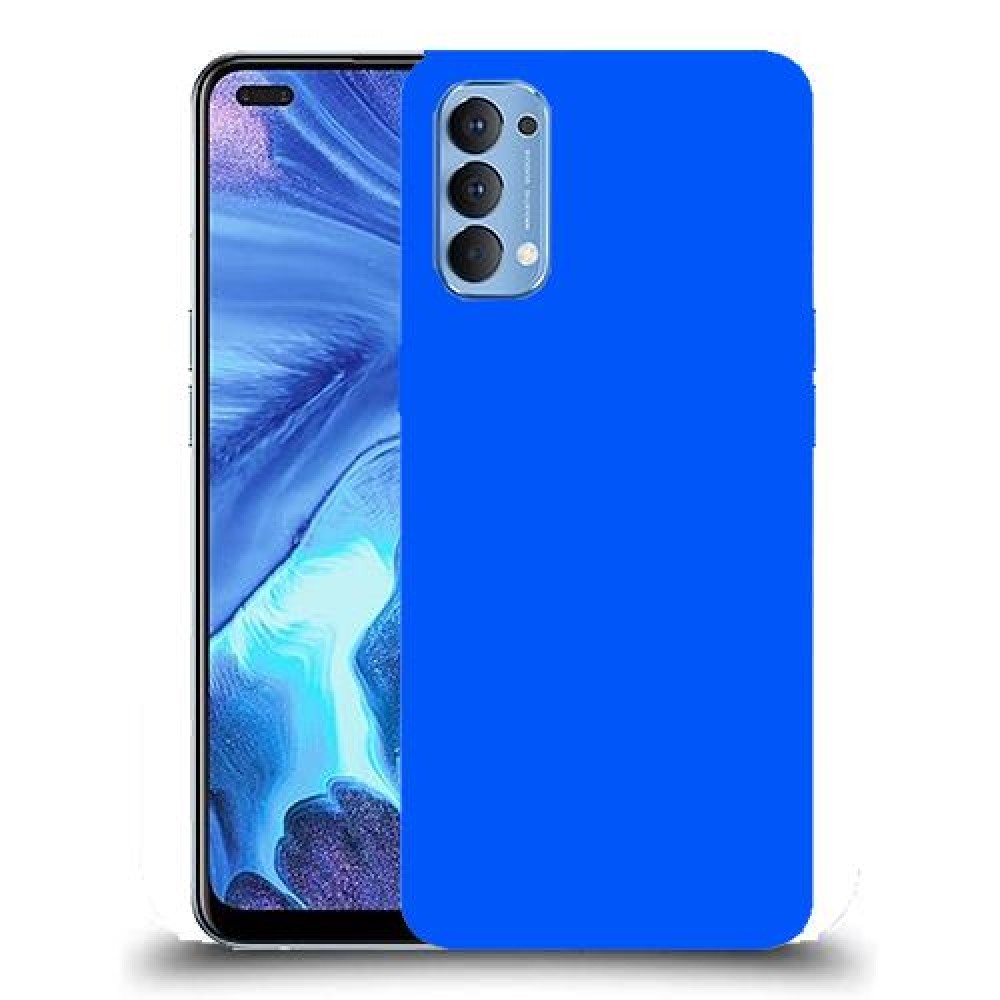 כיסוי בצבע -כָּחוֹל לדגם : Oppo Reno4 5G מותג : סקרין מובייל