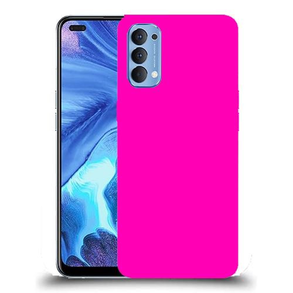 כיסוי בצבע -וָרוֹד לדגם : Oppo Reno4 5G מותג : סקרין מובייל