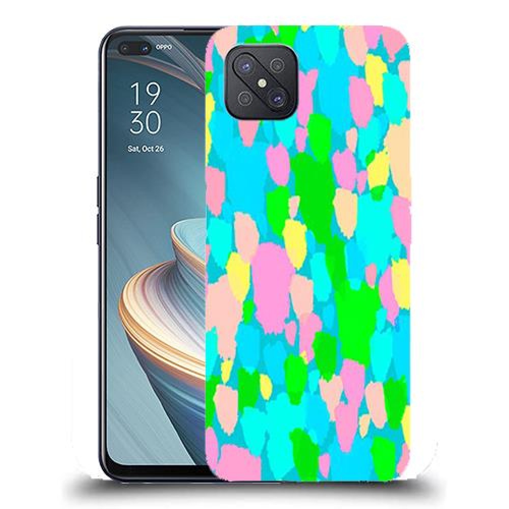 כיסוי מעוצב - צבעים אקרילים לדגם : Oppo Reno4 Z 5G מותג : סקרין מובייל