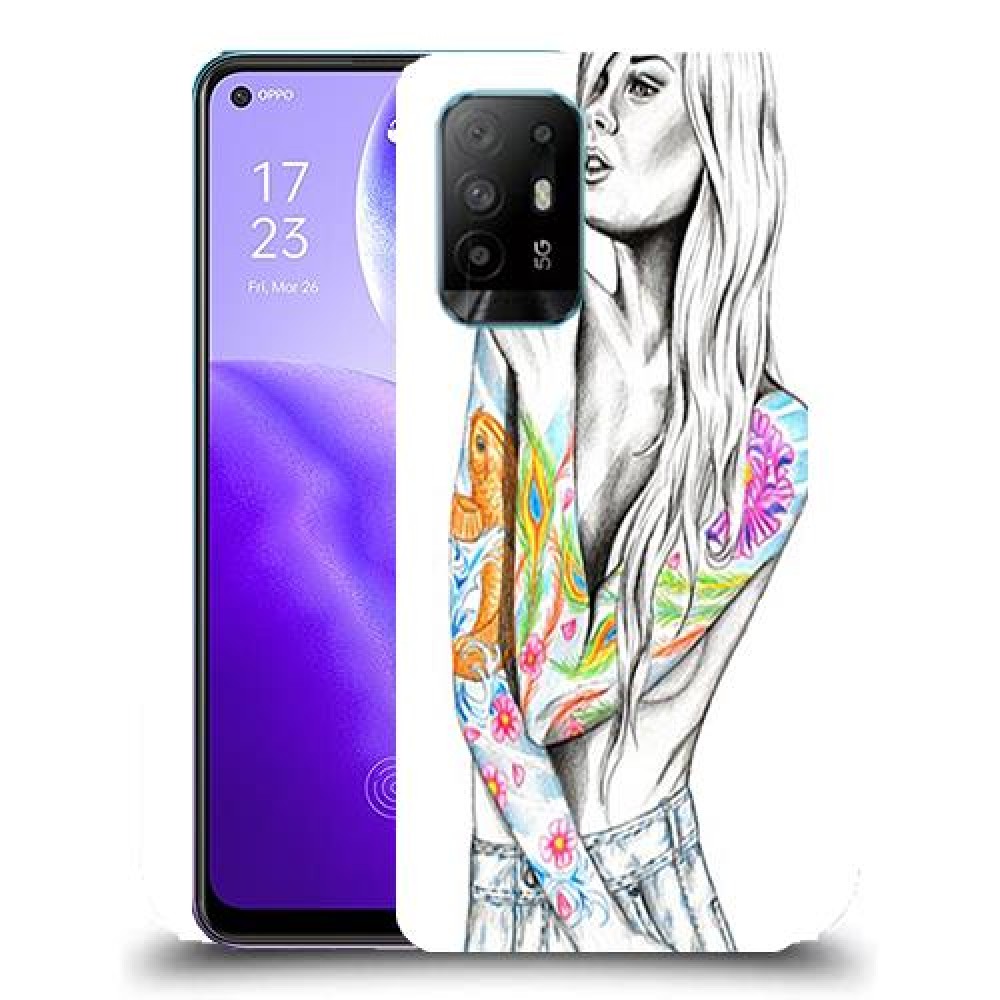 כיסוי מעוצב - צבע טאטו לדגם : Oppo Reno5 Z מותג : סקרין מובייל
