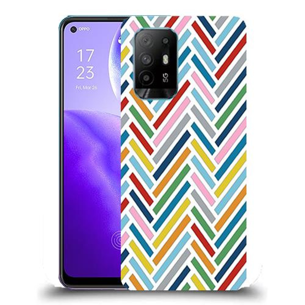 כיסוי מעוצב - צבע זיג-זגס לדגם : Oppo Reno5 Z מותג : סקרין מובייל