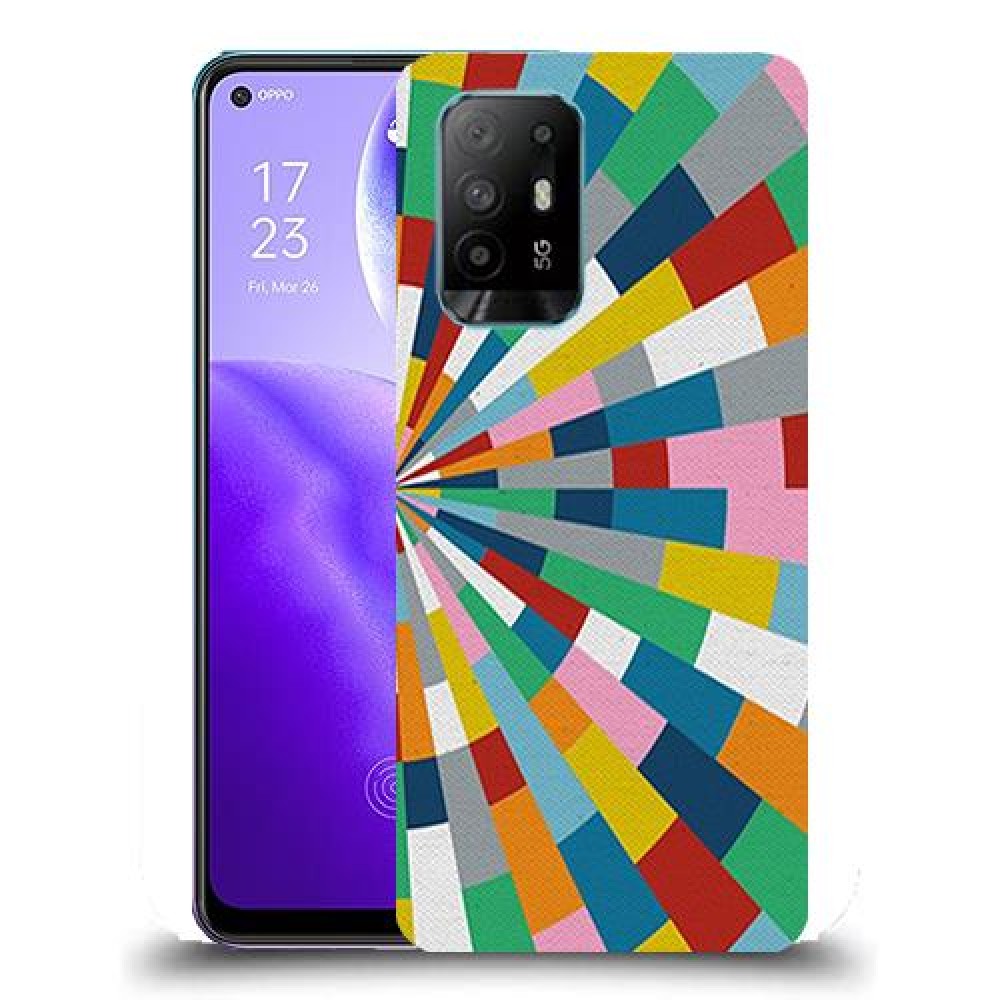 כיסוי מעוצב - קלידוסקופ צבעוני לדגם : Oppo Reno5 Z מותג : סקרין מובייל