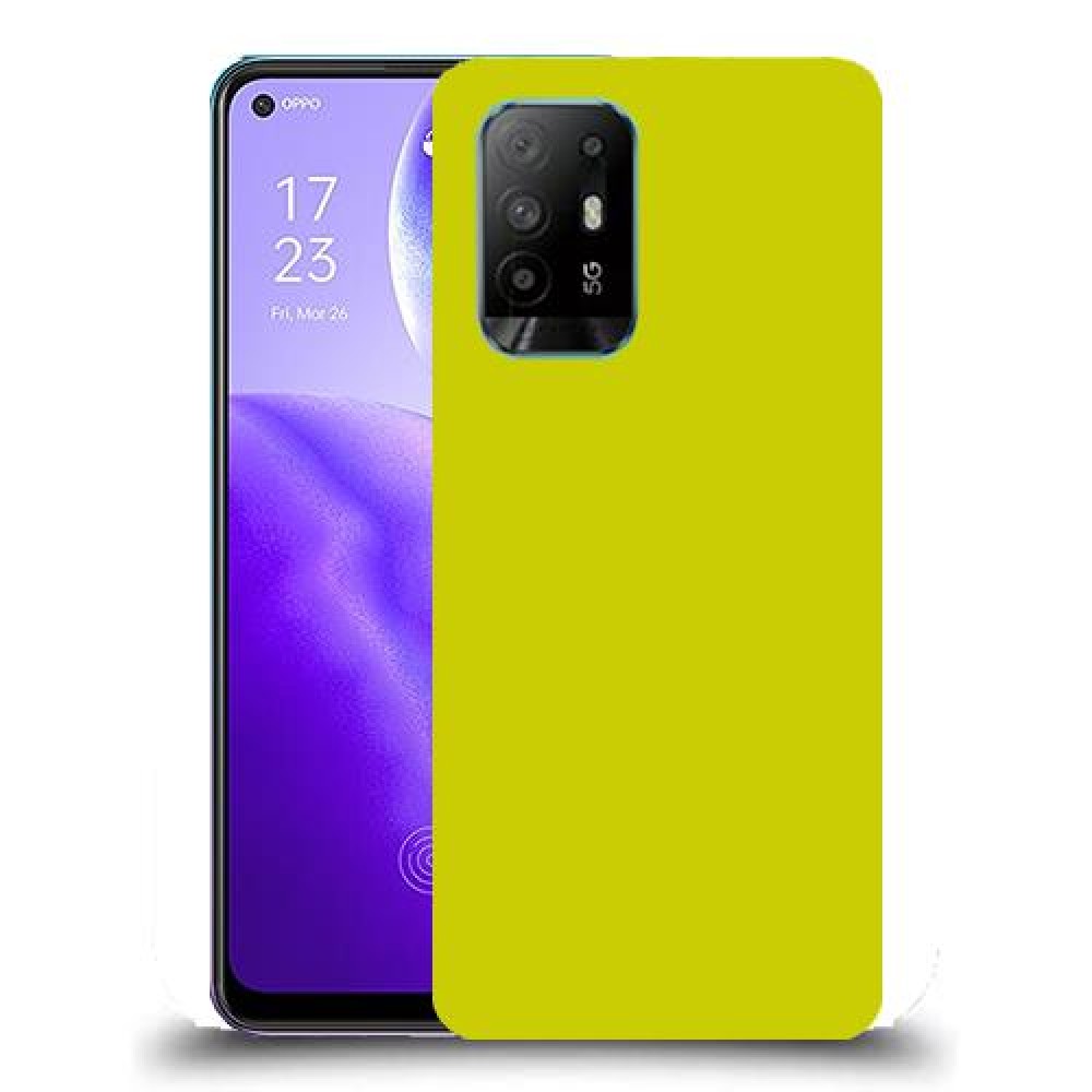 כיסוי בצבע -צהוב לדגם : Oppo Reno5 Z מותג : סקרין מובייל